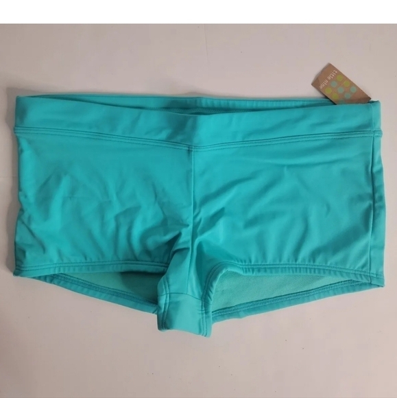 NEW Title nine XL Swim Boyshorts Bikini Beach Wear Bottom  Turquoise NWT - Picture 1 of 7